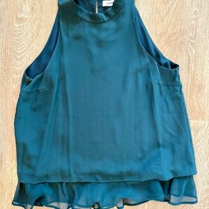 Elizabeth and James Teal Layered Tank Top